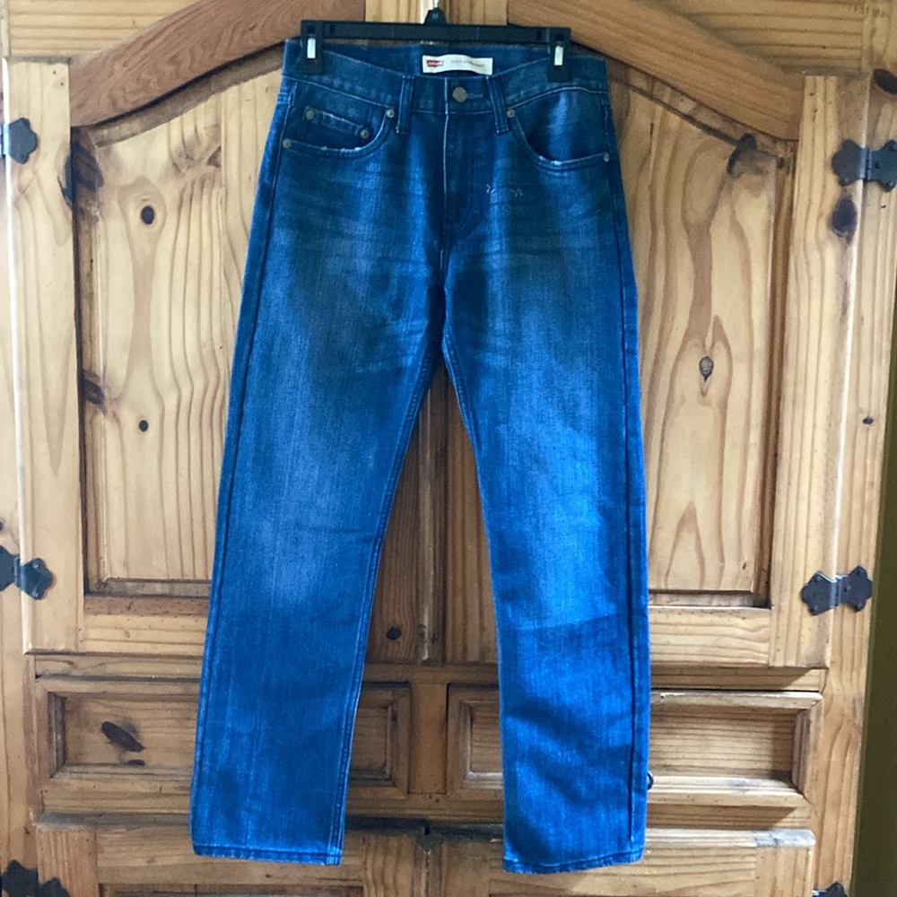 Boys Levi’s 514 Straight blue jeans size 16 (28X28) - NWOT